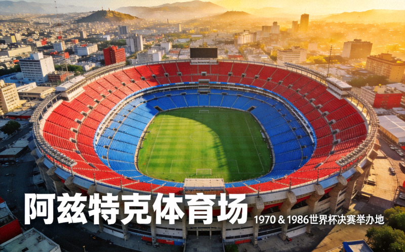 墨西哥城阿兹特克体育场航拍图，历史上两次举办世界杯决赛的传奇球场
